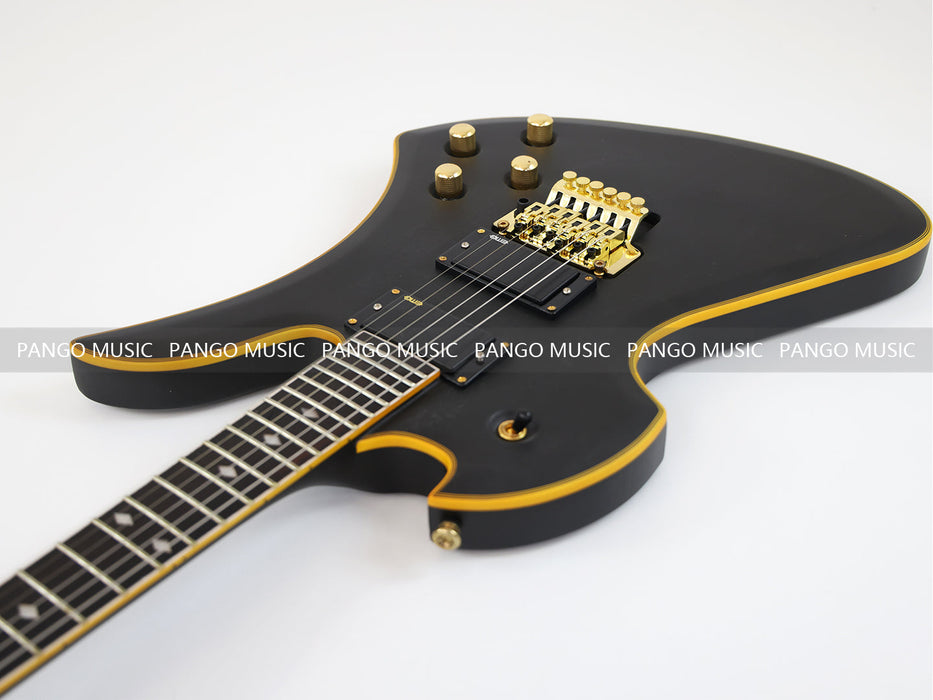 PANGO MUSIC All Black Electric Guitar with Active Electronics (GKS-110)