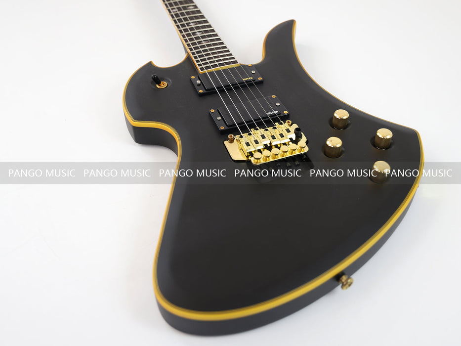 PANGO MUSIC All Black Electric Guitar with Active Electronics (GKS-110)