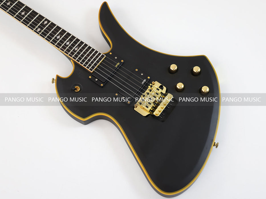 PANGO MUSIC All Black Electric Guitar with Active Electronics (GKS-110)