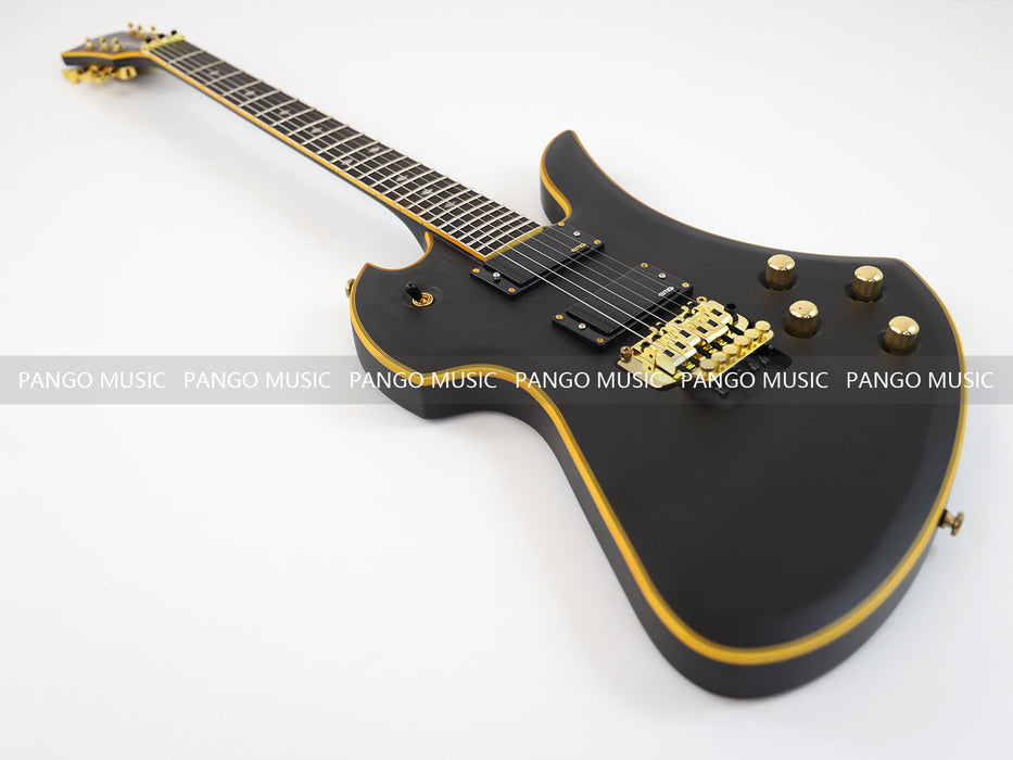 PANGO MUSIC All Black Electric Guitar with Active Electronics (GKS-110)