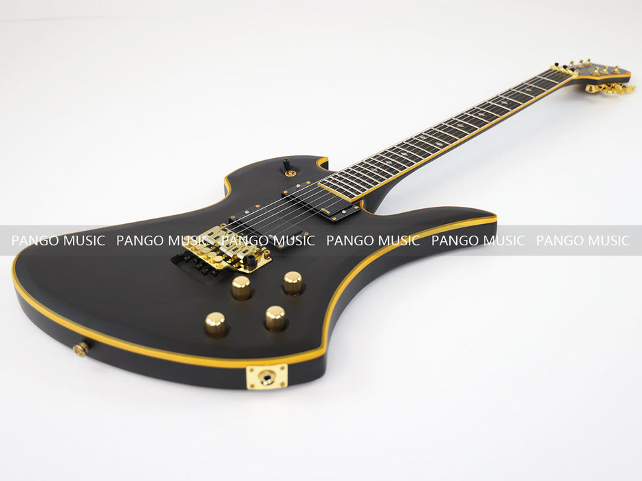 PANGO MUSIC All Black Electric Guitar with Active Electronics (GKS-110)