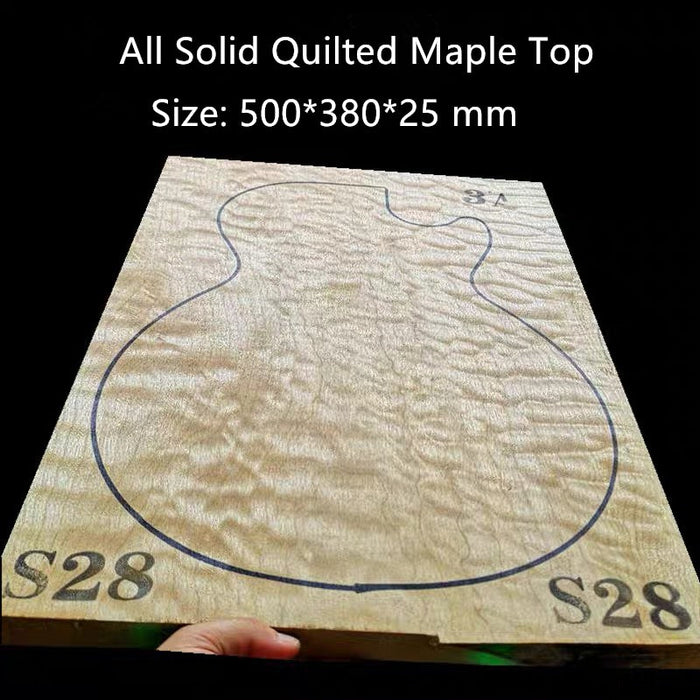 Solid Wood Quilted Maple Top (500*380*25 mm)