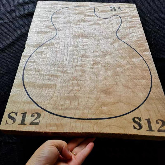 Solid Wood Quilted Maple Top (500*380*25 mm)