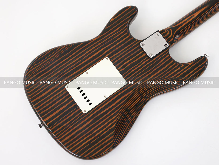 PANGO MUSIC All Zebrawood ST Style Electric Guitar (GKS-130)