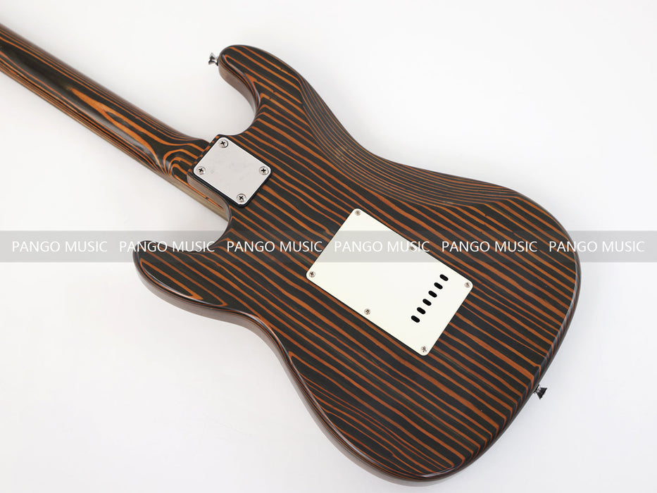 PANGO MUSIC All Zebrawood ST Style Electric Guitar (GKS-130)