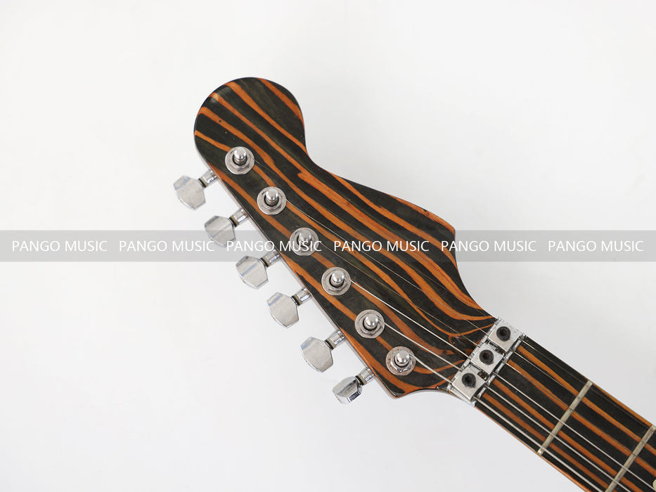 PANGO MUSIC All Zebrawood ST Style Electric Guitar (GKS-130)