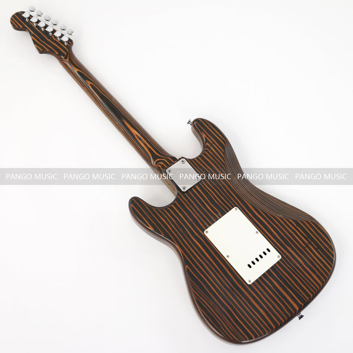 PANGO MUSIC All Zebrawood ST Style Electric Guitar (GKS-130)