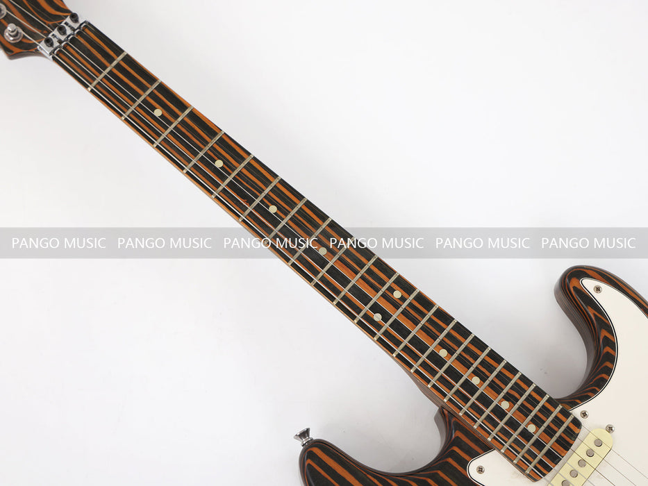 PANGO MUSIC All Zebrawood ST Style Electric Guitar (GKS-130)