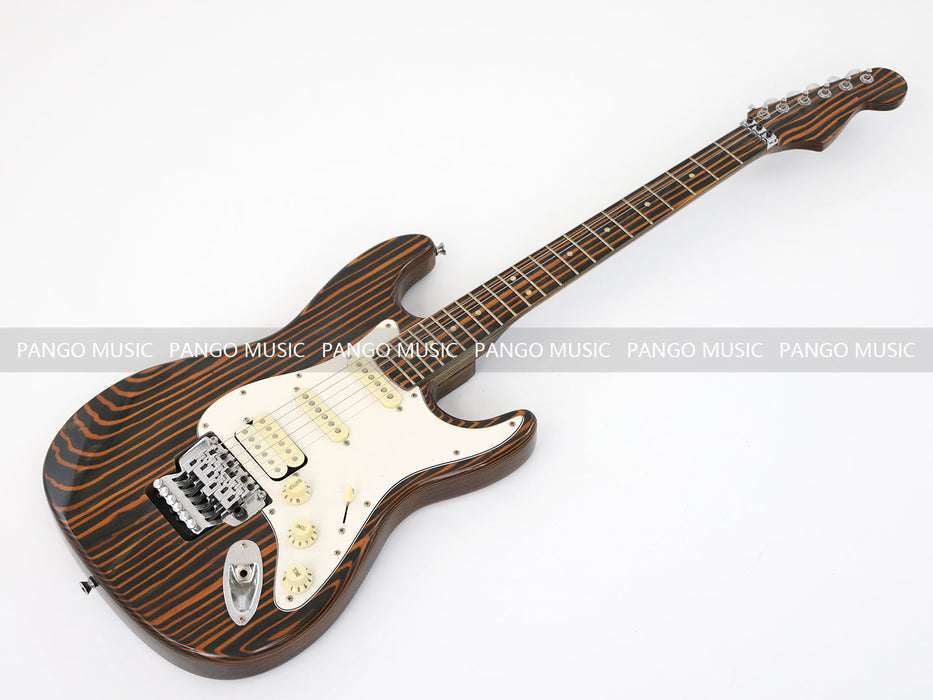 PANGO MUSIC All Zebrawood ST Style Electric Guitar (GKS-130)