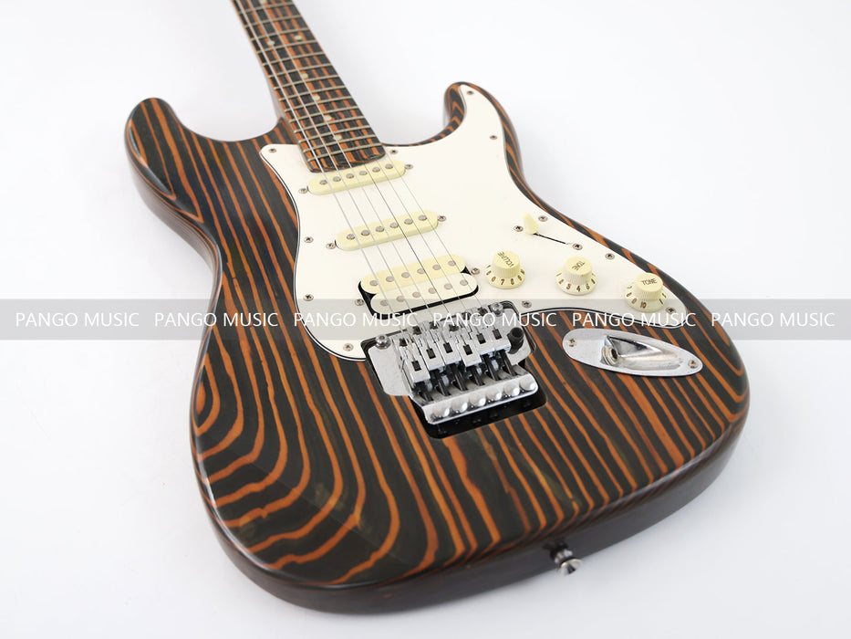 PANGO MUSIC All Zebrawood ST Style Electric Guitar (GKS-130)