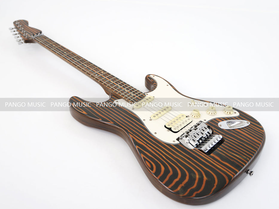 PANGO MUSIC All Zebrawood ST Style Electric Guitar (GKS-130)