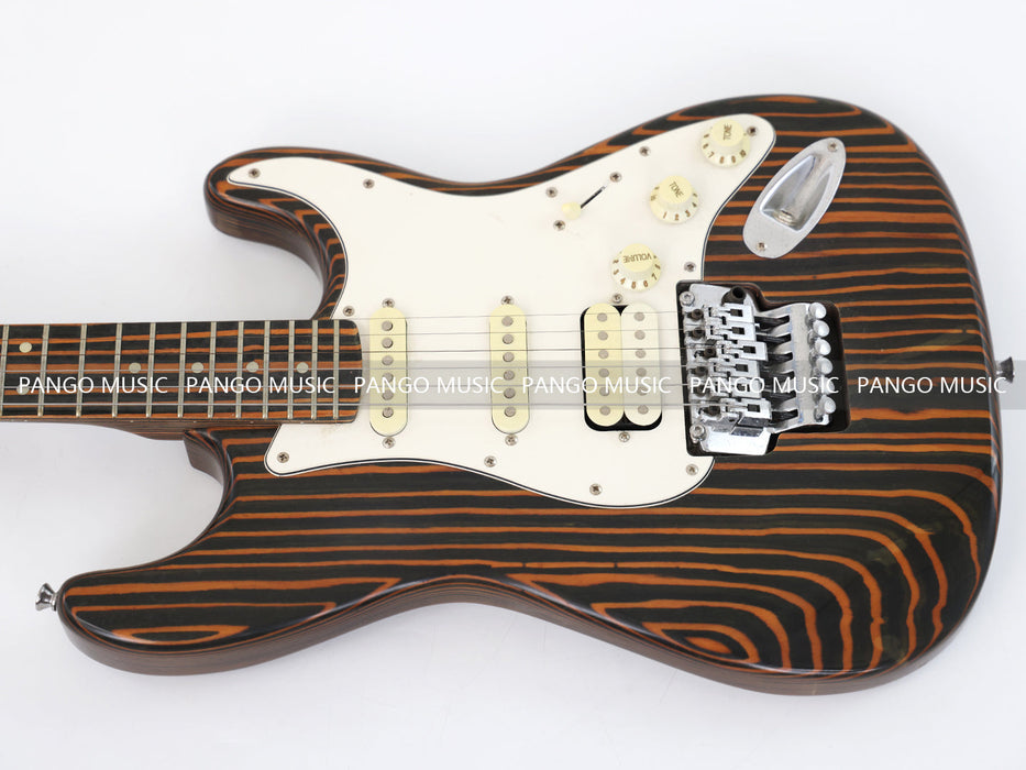 PANGO MUSIC All Zebrawood ST Style Electric Guitar (GKS-130)