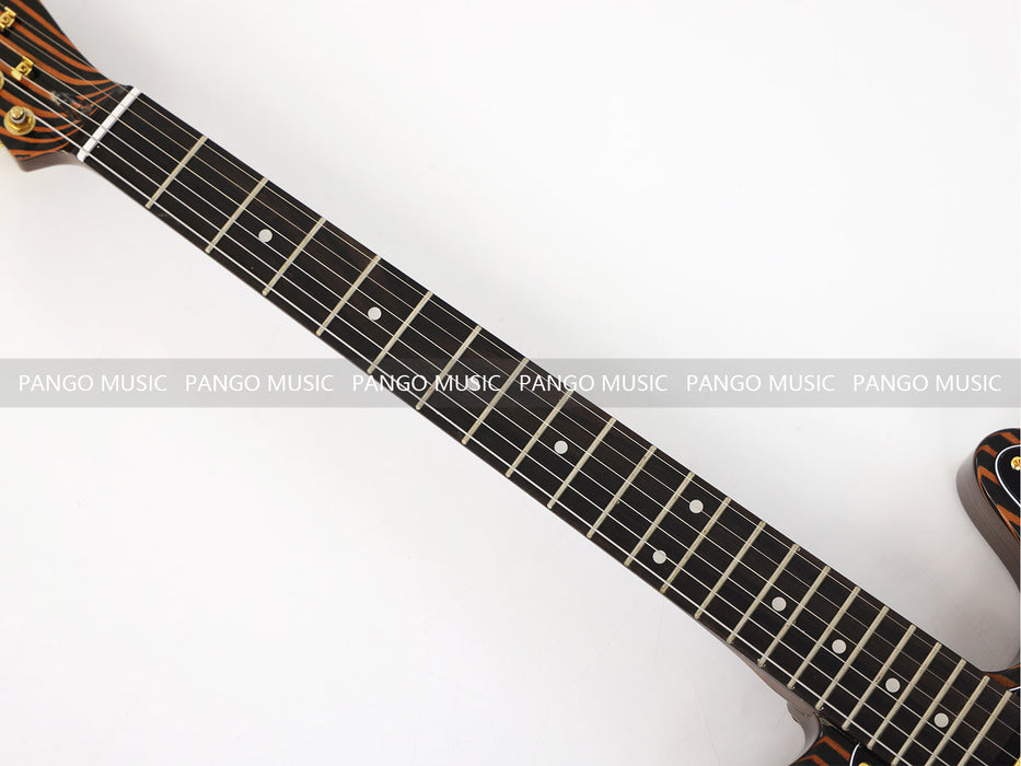 PANGO MUSIC All Zebrawood TL Style Electric Guitar (GKS-131)