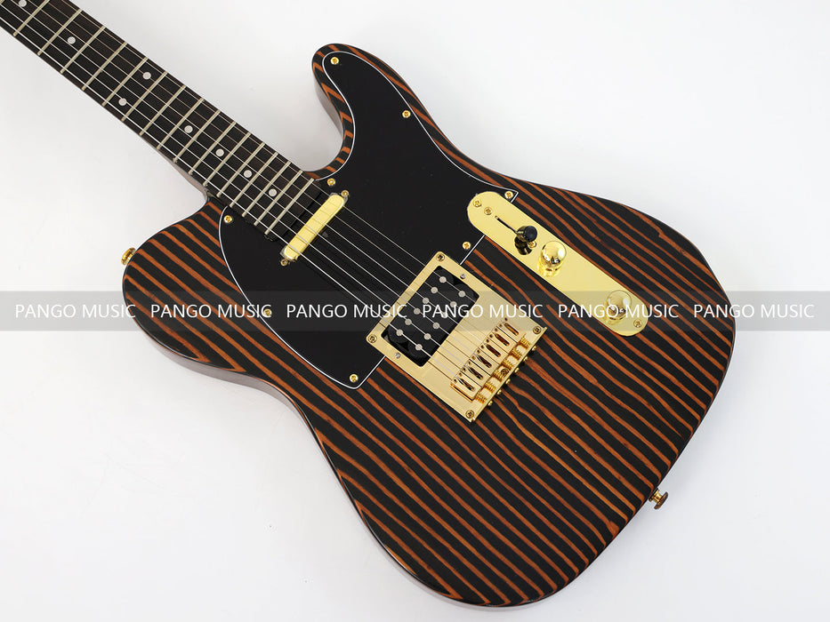 PANGO MUSIC All Zebrawood TL Style Electric Guitar (GKS-131)