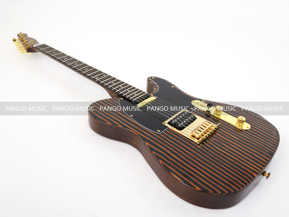 PANGO MUSIC All Zebrawood TL Style Electric Guitar (GKS-131)