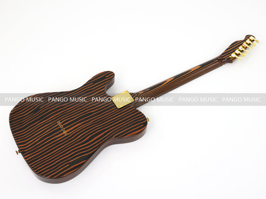 PANGO MUSIC All Zebrawood TL Style Electric Guitar (GKS-131)