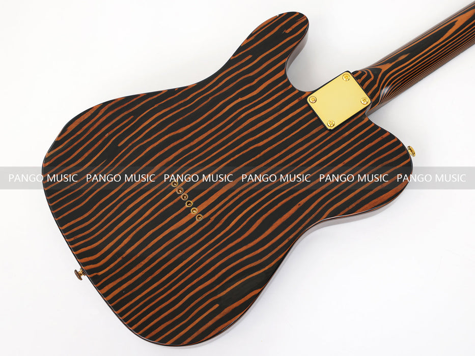 PANGO MUSIC All Zebrawood TL Style Electric Guitar (GKS-131)