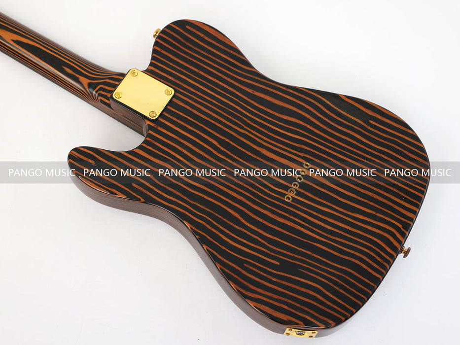 PANGO MUSIC All Zebrawood TL Style Electric Guitar (GKS-131)