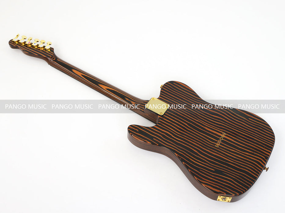 PANGO MUSIC All Zebrawood TL Style Electric Guitar (GKS-131)