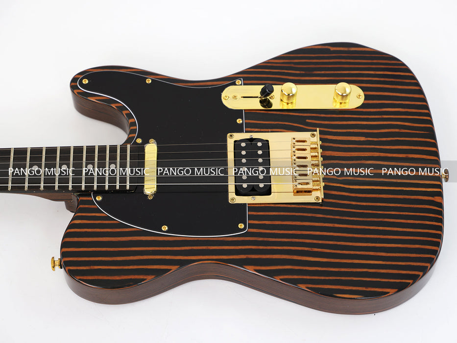 PANGO MUSIC All Zebrawood TL Style Electric Guitar (GKS-131)