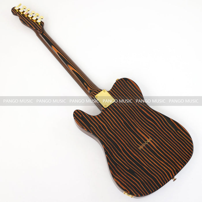 PANGO MUSIC All Zebrawood TL Style Electric Guitar (GKS-131)