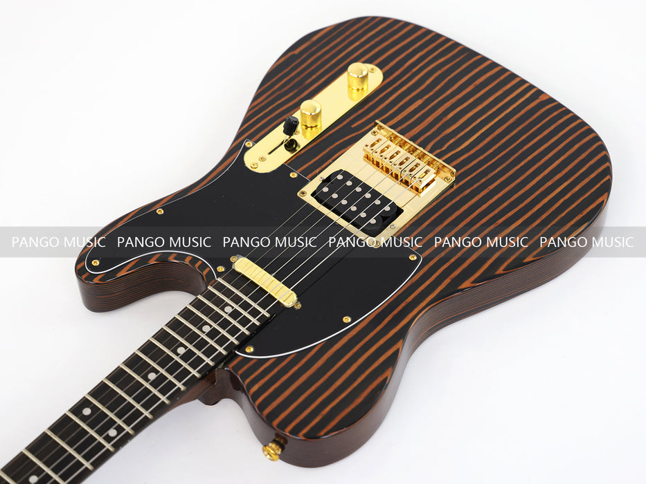 PANGO MUSIC All Zebrawood TL Style Electric Guitar (GKS-131)