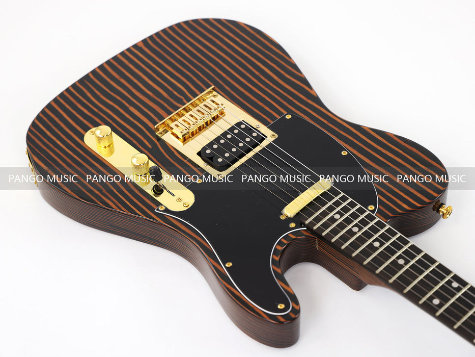 PANGO MUSIC All Zebrawood TL Style Electric Guitar (GKS-131)