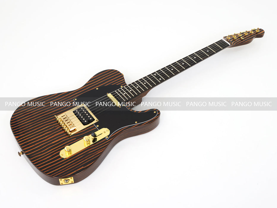 PANGO MUSIC All Zebrawood TL Style Electric Guitar (GKS-131)