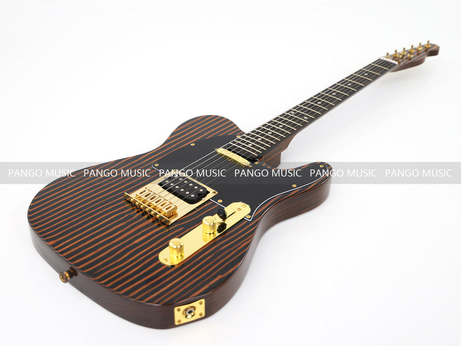 PANGO MUSIC All Zebrawood TL Style Electric Guitar (GKS-131)