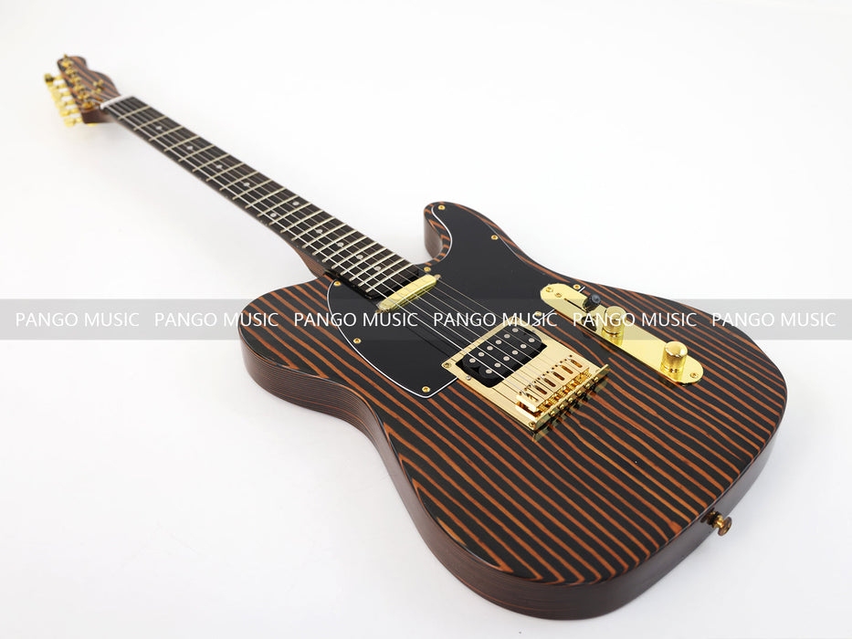 PANGO MUSIC All Zebrawood TL Style Electric Guitar (GKS-131)