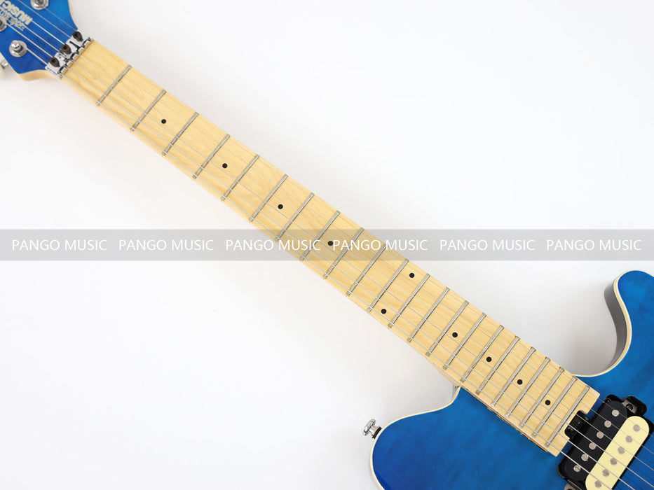 PANGO MUSIC Blue Electric Guitar with Flamed Maple Top (GKS-102)