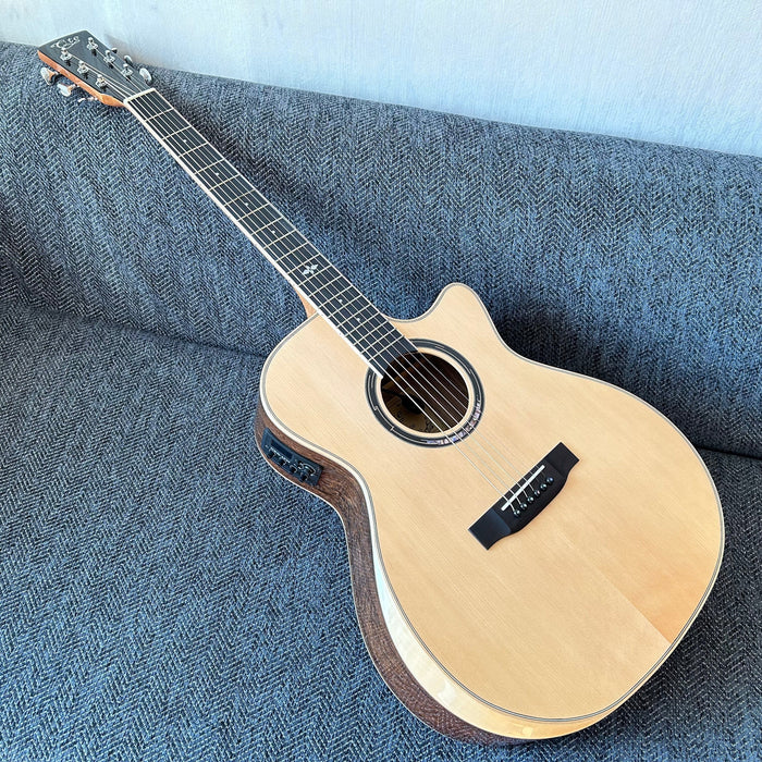 41 Inch GA Cutaway Acoustic Guitar with LED EQ (CD806)