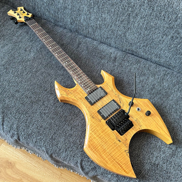 PANGO Music Electric Guitar with Spalted Maple Top (ABG-126)