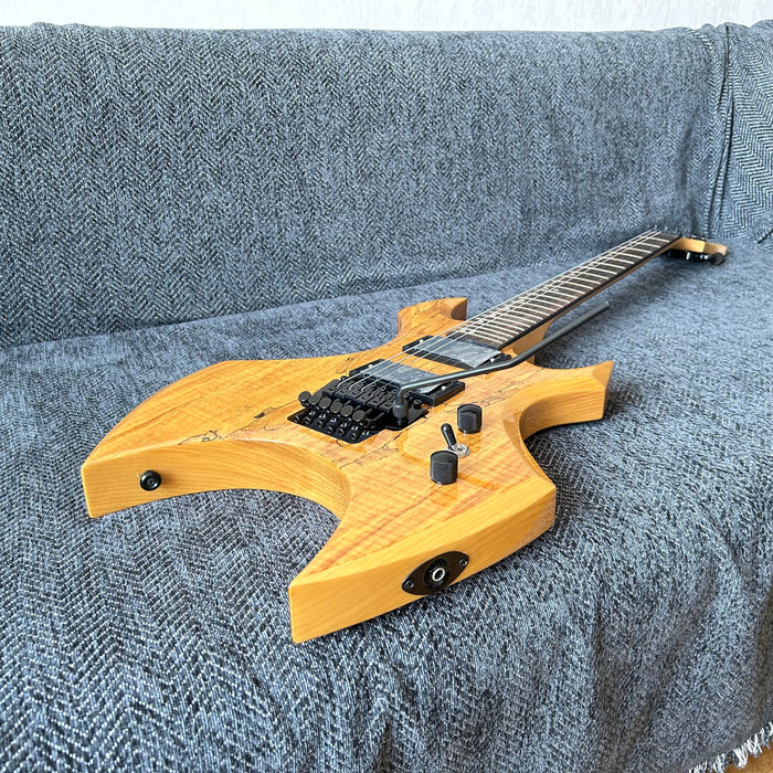 PANGO Music Electric Guitar with Spalted Maple Top (ABG-126)