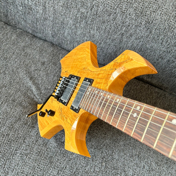 PANGO Music Electric Guitar with Spalted Maple Top (ABG-126)