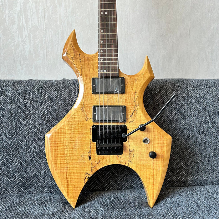 PANGO Music Electric Guitar with Spalted Maple Top (ABG-126)