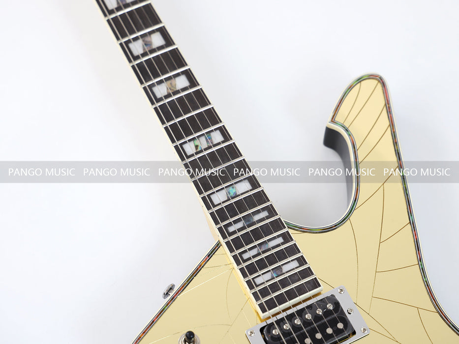 PANGO MUSIC Electric Guitar with Cracked Mirror Top (PIB-122)