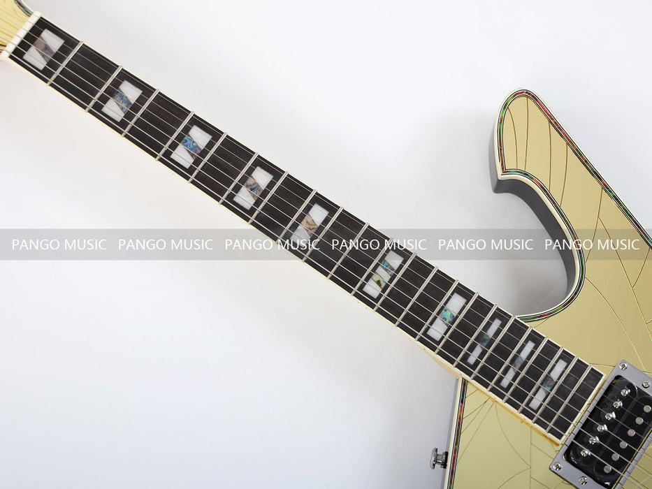 PANGO MUSIC Electric Guitar with Cracked Mirror Top (PIB-122)