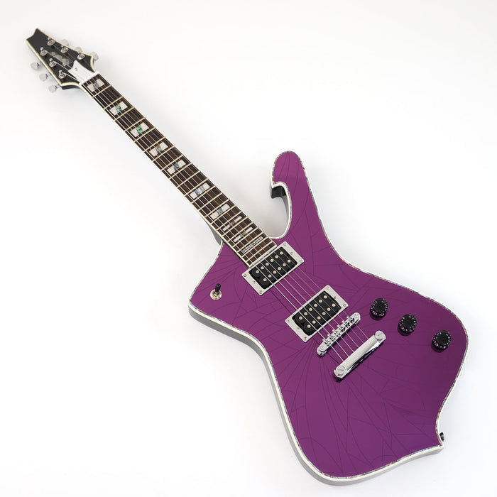 PANGO MUSIC Electric Guitar with Cracked Purple Mirror Top (GKS-093)