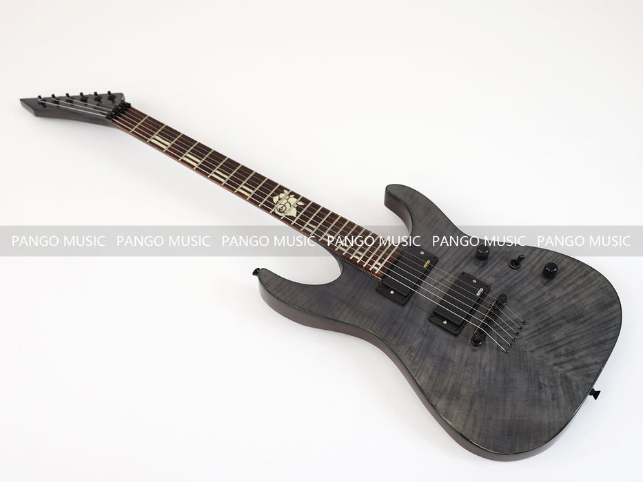 PPEQ Reverse Headstock Electric Guitar with Flamed Maple Top (GKS-075)