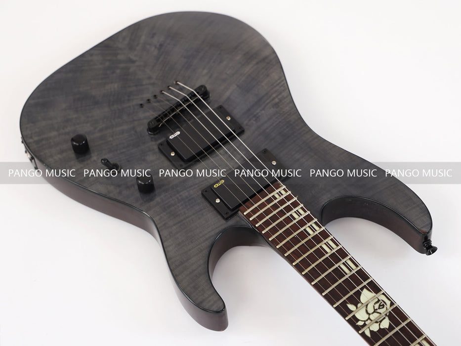 PPEQ Reverse Headstock Electric Guitar with Flamed Maple Top (GKS-075)