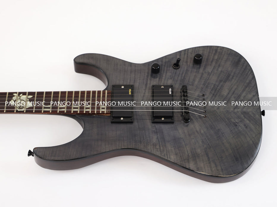 PPEQ Reverse Headstock Electric Guitar with Flamed Maple Top (GKS-075)