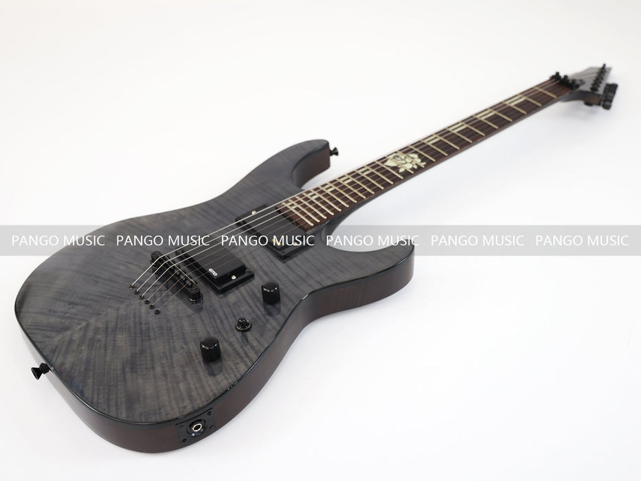 PPEQ Reverse Headstock Electric Guitar with Flamed Maple Top (GKS-075)