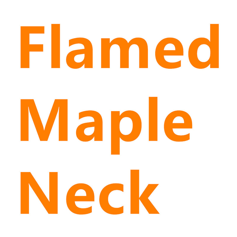 Custom Flamed Maple Wood Electric Guitar Neck