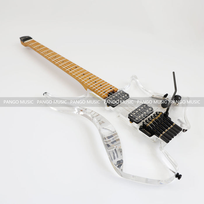 PANGO MUSIC Headless Acrylic Body Electric Guitar (PTH-090S)