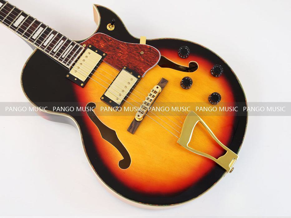 PANGO MUSIC Hollow Body Sunburst Electric Guitar (GKS-090)