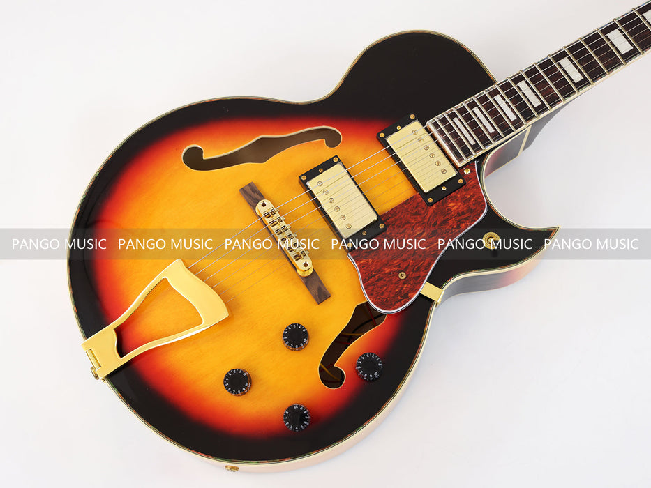 PANGO MUSIC Hollow Body Sunburst Electric Guitar (GKS-090)