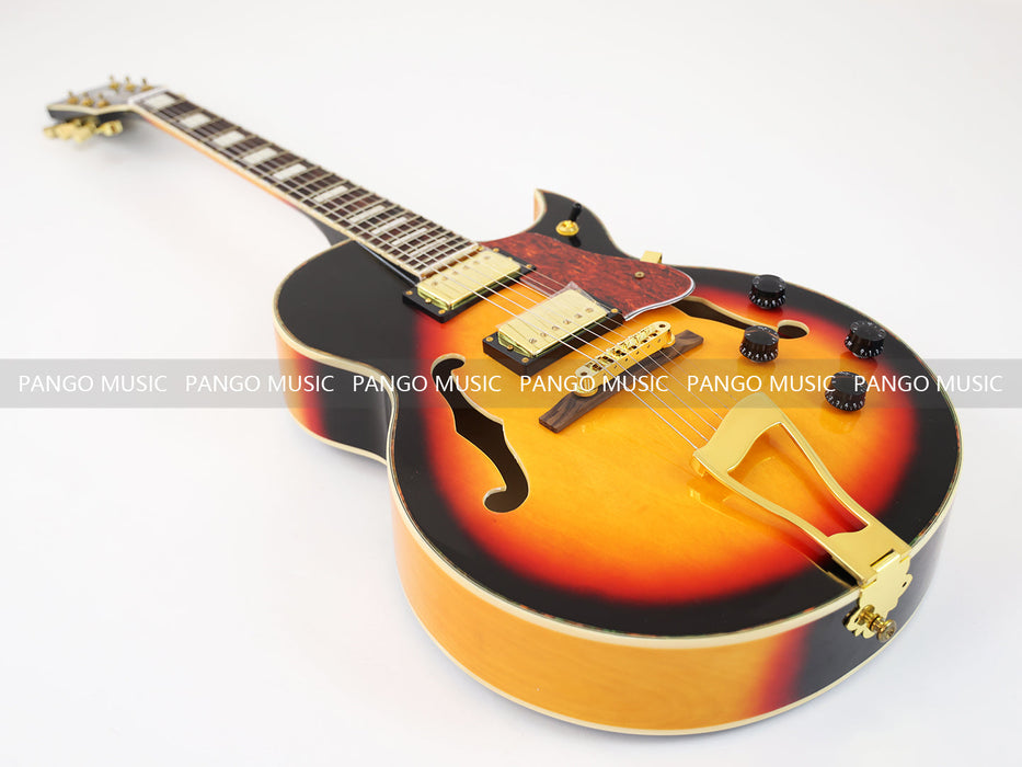 PANGO MUSIC Hollow Body Sunburst Electric Guitar (GKS-090)