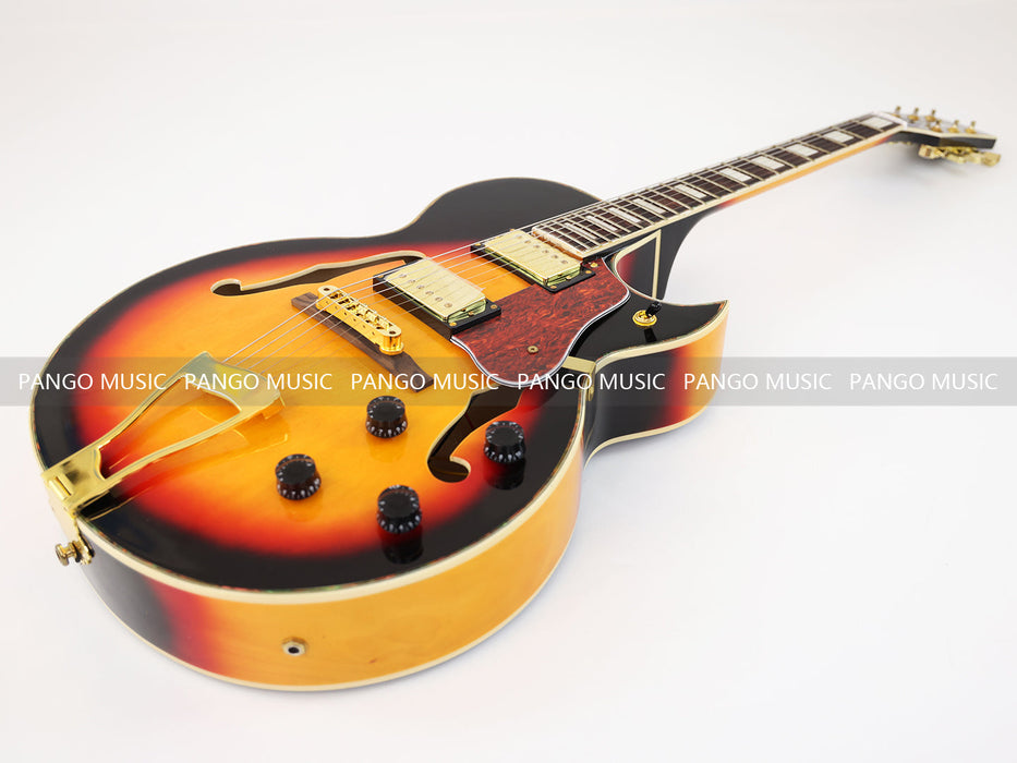 PANGO MUSIC Hollow Body Sunburst Electric Guitar (GKS-090)