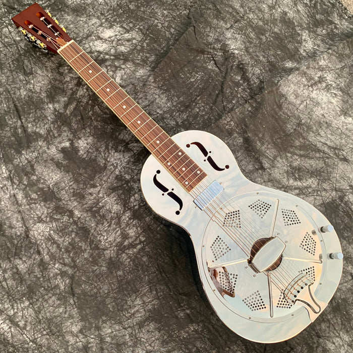 PANGO Music Steel Body Resonator Electric Guitar (YMZ-201)